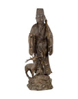 Vintage Lost Wax Cast Bronze Statuette of a Chinese Ancestral Figure-1. Asian & Chinese Furniture, Art, Antiques, Vintage Home Décor for sale at FEA Home