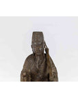 Vintage Lost Wax Cast Bronze Statuette of a Chinese Ancestral Figure-4. Asian & Chinese Furniture, Art, Antiques, Vintage Home Décor for sale at FEA Home