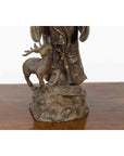 Vintage Lost Wax Cast Bronze Statuette of a Chinese Ancestral Figure-7. Asian & Chinese Furniture, Art, Antiques, Vintage Home Décor for sale at FEA Home