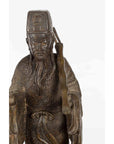 Vintage Lost Wax Cast Bronze Statuette of a Chinese Ancestral Figure-9. Asian & Chinese Furniture, Art, Antiques, Vintage Home Décor for sale at FEA Home