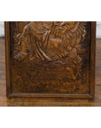 Chinese Zhejiang Vintage Low-Relief Wall Plaque Depicting a Celestial Guardian-6. Asian & Chinese Furniture, Art, Antiques, Vintage Home Décor for sale at FEA Home