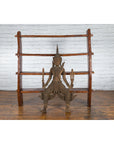 Hand-Carved Wooden Temple Sculpture Depicting a Thai Warrior Ready for Battle-3. Asian & Chinese Furniture, Art, Antiques, Vintage Home Décor for sale at FEA Home