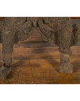 Hand-Carved Wooden Temple Sculpture Depicting a Thai Warrior Ready for Battle-8. Asian & Chinese Furniture, Art, Antiques, Vintage Home Décor for sale at FEA Home
