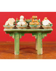 Chinese Ming Dynasty 15th or 16th Century Glazed Terracotta Funeral Table Mingqi-6. Asian & Chinese Furniture, Art, Antiques, Vintage Home Décor for sale at FEA Home