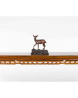 Vintage Lost Wax Cast Bronze Statuette of a Deer Mounted on Marble Base-4. Asian & Chinese Furniture, Art, Antiques, Vintage Home Décor for sale at FEA Home