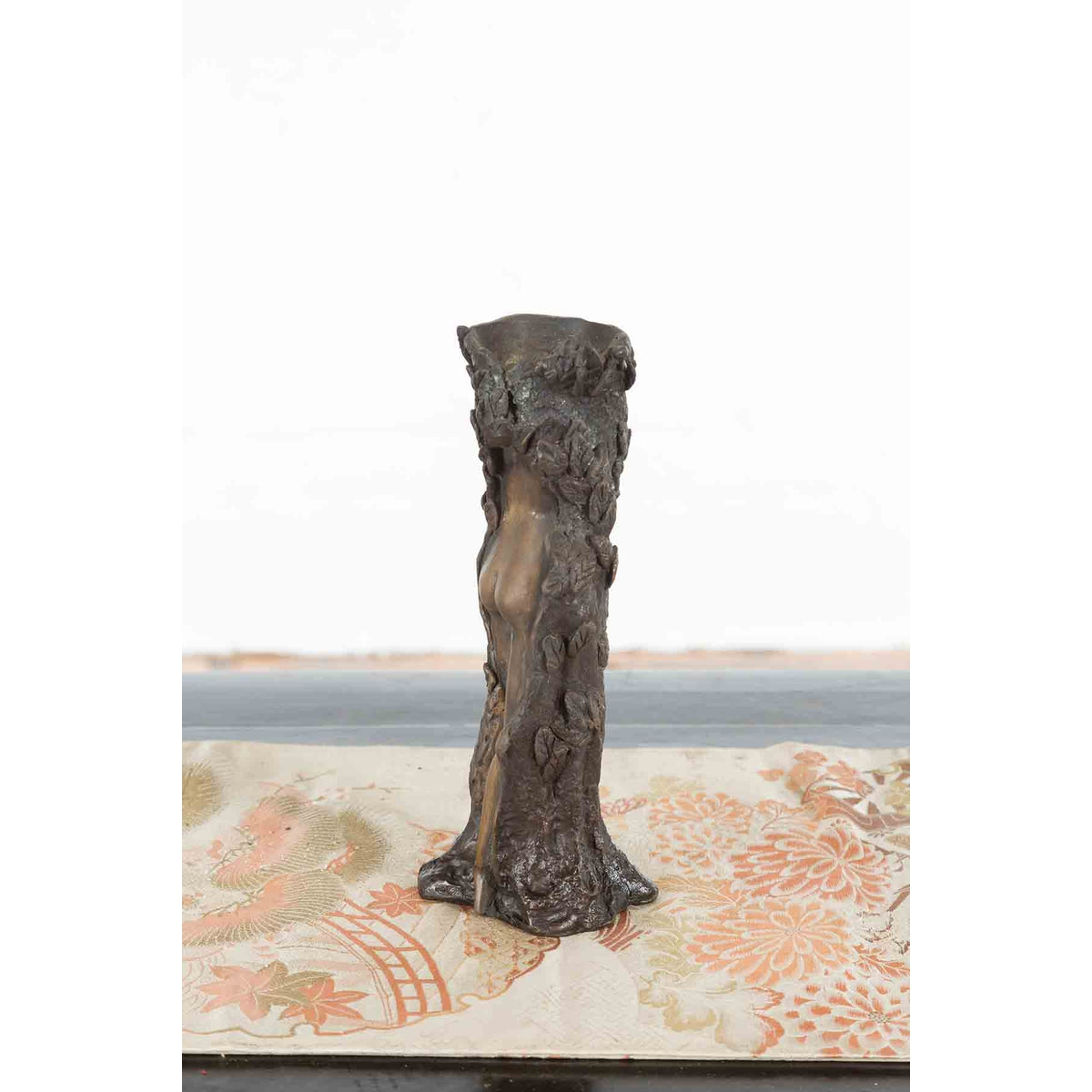 Small Vintage Bronze Dryad Tree Nymph Candle Holder-8. Asian & Chinese Furniture, Art, Antiques, Vintage Home Décor for sale at FEA Home