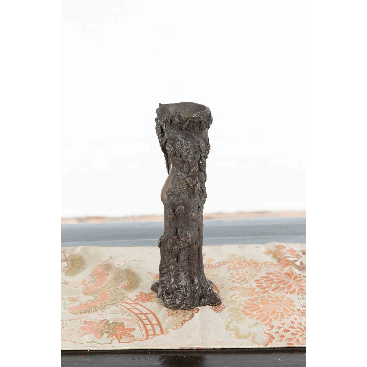 Small Vintage Bronze Dryad Tree Nymph Candle Holder-11. Asian & Chinese Furniture, Art, Antiques, Vintage Home Décor for sale at FEA Home