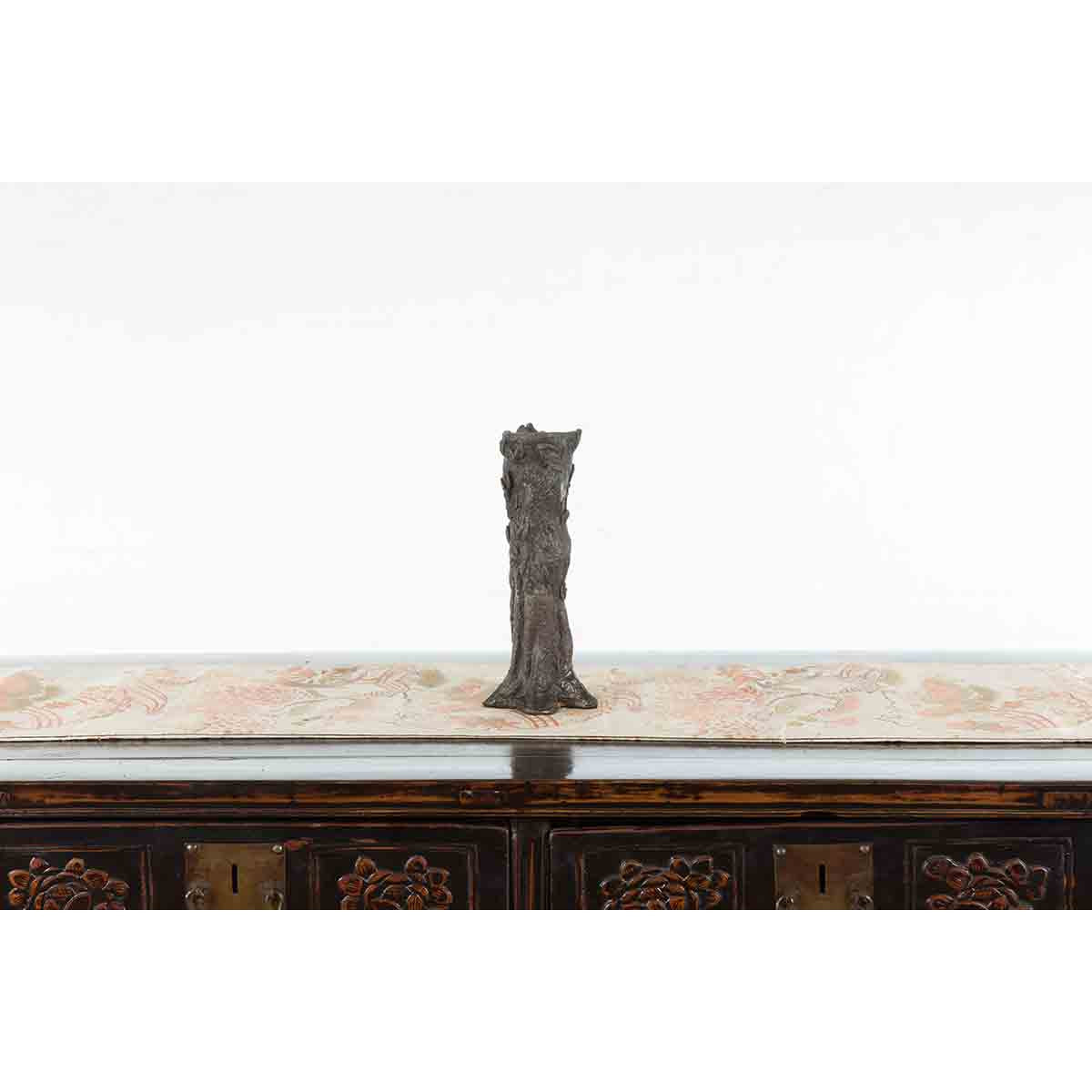 Small Vintage Bronze Dryad Tree Nymph Candle Holder-4. Asian & Chinese Furniture, Art, Antiques, Vintage Home Décor for sale at FEA Home