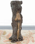 Small Vintage Bronze Dryad Tree Nymph Candle Holder-2. Asian & Chinese Furniture, Art, Antiques, Vintage Home Décor for sale at FEA Home