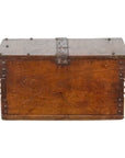 Indonesian 19th Century Wooden Trunk with Partially Removable Top and Iron Studs-1. Asian & Chinese Furniture, Art, Antiques, Vintage Home Décor for sale at FEA Home