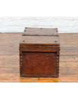 Indonesian 19th Century Wooden Trunk with Partially Removable Top and Iron Studs-10. Asian & Chinese Furniture, Art, Antiques, Vintage Home Décor for sale at FEA Home