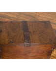 Indonesian 19th Century Wooden Trunk with Partially Removable Top and Iron Studs-7. Asian & Chinese Furniture, Art, Antiques, Vintage Home Décor for sale at FEA Home