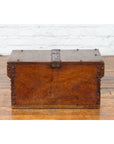 Indonesian 19th Century Wooden Trunk with Partially Removable Top and Iron Studs-9. Asian & Chinese Furniture, Art, Antiques, Vintage Home Décor for sale at FEA Home