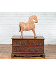 Early 20th Century Madurese Treasure Chest with Hand-Carved Floral Décor-3. Asian & Chinese Furniture, Art, Antiques, Vintage Home Décor for sale at FEA Home