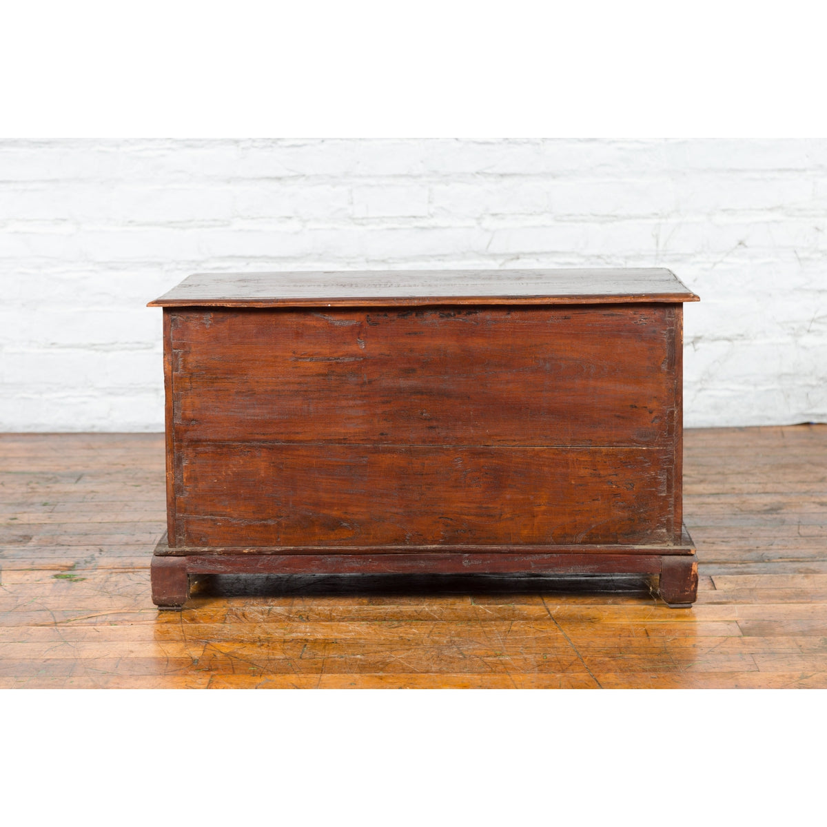 Early 20th Century Madurese Treasure Chest with Hand-Carved Floral Décor-17. Asian & Chinese Furniture, Art, Antiques, Vintage Home Décor for sale at FEA Home