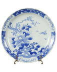 19th Century Japanese Porcelain Imari Plate with Painted Blue and White Décor-1. Asian & Chinese Furniture, Art, Antiques, Vintage Home Décor for sale at FEA Home