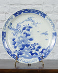 19th Century Japanese Porcelain Imari Plate with Painted Blue and White Décor-2. Asian & Chinese Furniture, Art, Antiques, Vintage Home Décor for sale at FEA Home