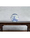 19th Century Japanese Porcelain Imari Plate with Painted Blue and White Décor-3. Asian & Chinese Furniture, Art, Antiques, Vintage Home Décor for sale at FEA Home