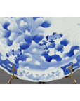 19th Century Japanese Porcelain Imari Plate with Painted Blue and White Décor-8. Asian & Chinese Furniture, Art, Antiques, Vintage Home Décor for sale at FEA Home