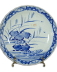 19th Century Japanese Porcelain Imari Plate with Painted Blue and White Décor-1. Asian & Chinese Furniture, Art, Antiques, Vintage Home Décor for sale at FEA Home