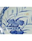 19th Century Japanese Porcelain Imari Plate with Painted Blue and White Décor-14. Asian & Chinese Furniture, Art, Antiques, Vintage Home Décor for sale at FEA Home