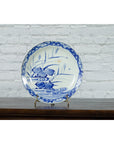19th Century Japanese Porcelain Imari Plate with Painted Blue and White Décor-2. Asian & Chinese Furniture, Art, Antiques, Vintage Home Décor for sale at FEA Home