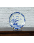 19th Century Japanese Porcelain Imari Plate with Painted Blue and White Décor-4. Asian & Chinese Furniture, Art, Antiques, Vintage Home Décor for sale at FEA Home