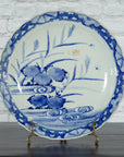 19th Century Japanese Porcelain Imari Plate with Painted Blue and White Décor-7. Asian & Chinese Furniture, Art, Antiques, Vintage Home Décor for sale at FEA Home