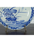 19th Century Japanese Porcelain Imari Plate with Painted Blue and White Décor-9. Asian & Chinese Furniture, Art, Antiques, Vintage Home Décor for sale at FEA Home