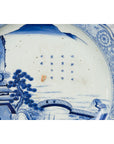 19th Century Japanese Porcelain Imari Plate with Painted Blue and White Décor-12. Asian & Chinese Furniture, Art, Antiques, Vintage Home Décor for sale at FEA Home