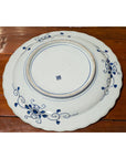 19th Century Japanese Porcelain Imari Plate with Painted Blue and White Décor-19. Asian & Chinese Furniture, Art, Antiques, Vintage Home Décor for sale at FEA Home