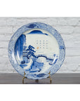 19th Century Japanese Porcelain Imari Plate with Painted Blue and White Décor-3. Asian & Chinese Furniture, Art, Antiques, Vintage Home Décor for sale at FEA Home
