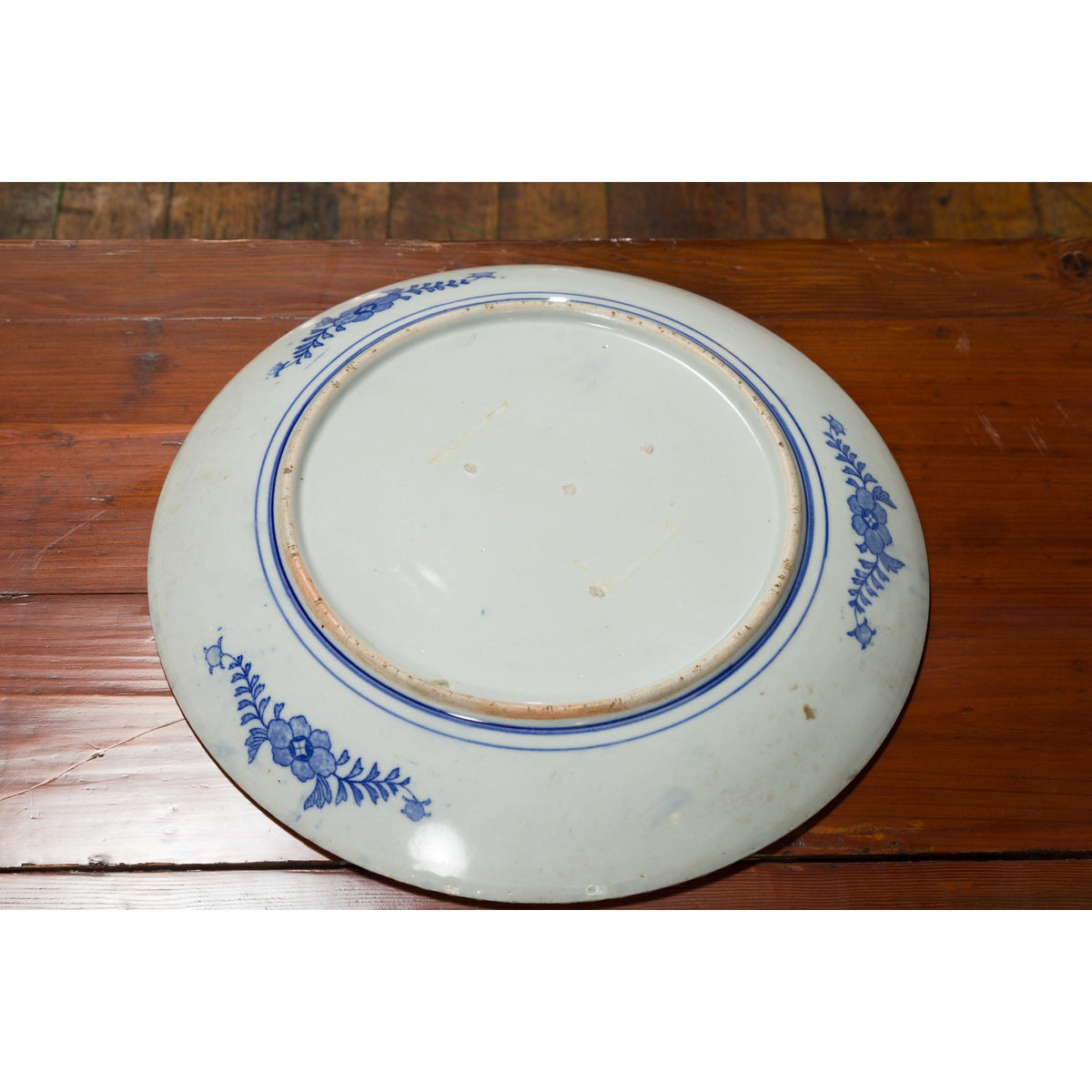 Meiji Period Japanese Igezara Transferware Plate with Phoenix and Foliage Motifs-11. Asian & Chinese Furniture, Art, Antiques, Vintage Home Décor for sale at FEA Home