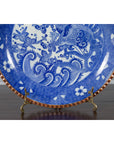 Meiji Period Japanese Igezara Transferware Plate with Phoenix and Foliage Motifs-6. Asian & Chinese Furniture, Art, Antiques, Vintage Home Décor for sale at FEA Home
