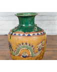 Annamese 19th Century Green Glazed Water Jar with Raised Dragon Motifs-13. Asian & Chinese Furniture, Art, Antiques, Vintage Home Décor for sale at FEA Home