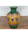 Annamese 19th Century Green Glazed Water Jar with Raised Dragon Motifs-3. Asian & Chinese Furniture, Art, Antiques, Vintage Home Décor for sale at FEA Home