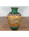 Annamese 19th Century Green Glazed Water Jar with Raised Dragon Motifs-5. Asian & Chinese Furniture, Art, Antiques, Vintage Home Décor for sale at FEA Home