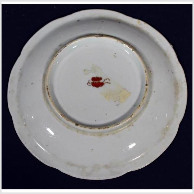 Antique Asian Hand Painted Porcelain Plate – Soaring Birds, Twin Pine Trees-4. Asian & Chinese Furniture, Art, Antiques, Vintage Home Décor for sale at FEA Home