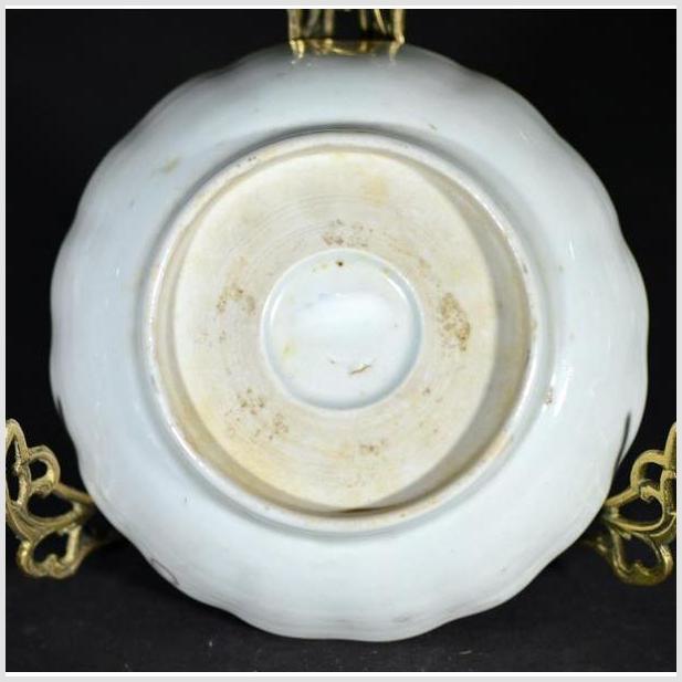 Antique Asian Hand Painted Porcelain Plate – Pagoda Island, Red Seal Mark-4. Asian & Chinese Furniture, Art, Antiques, Vintage Home Décor for sale at FEA Home