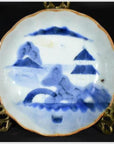 Antique Asian Hand Painted Porcelain Plate – Misty Peaks, Arched Bridge-1. Asian & Chinese Furniture, Art, Antiques, Vintage Home Décor for sale at FEA Home