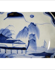 Antique Asian Hand Painted Porcelain Plate – River Pavilion, Willow Grove-2. Asian & Chinese Furniture, Art, Antiques, Vintage Home Décor for sale at FEA Home