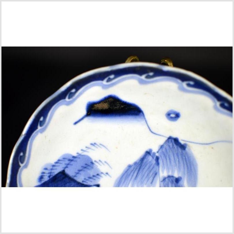 Antique Asian Hand Painted Porcelain Plate – River Pavilion, Willow Grove-3. Asian & Chinese Furniture, Art, Antiques, Vintage Home Décor for sale at FEA Home