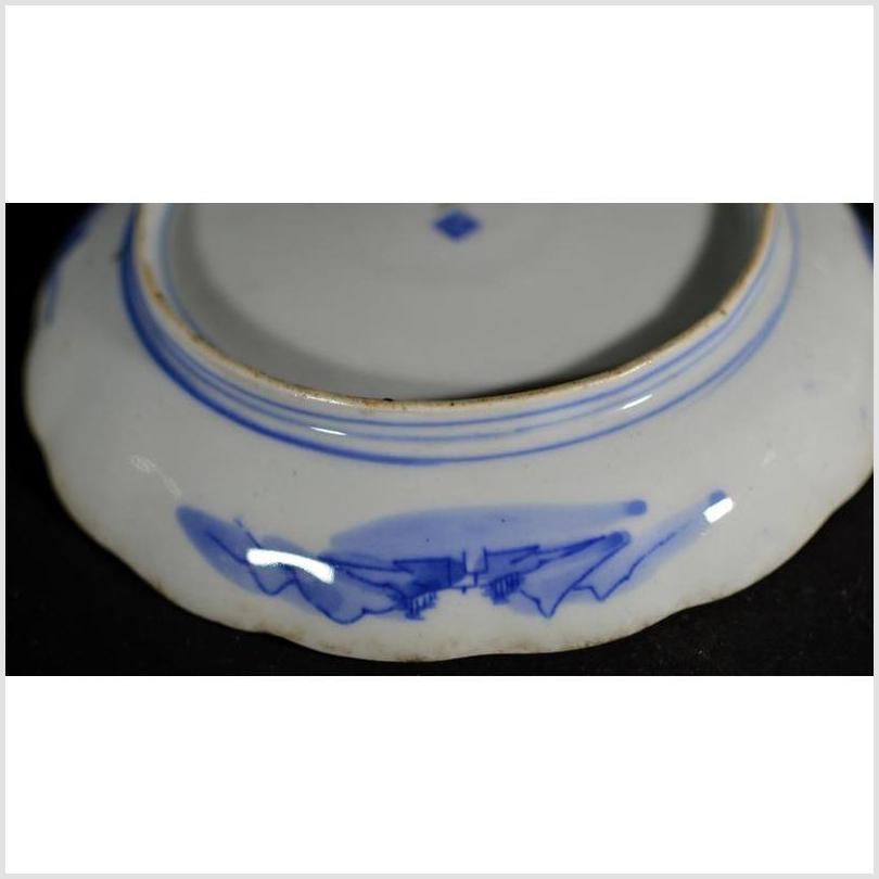 Antique Asian Hand Painted Porcelain Plate – Mountain Landscape, Willow Trees-7. Asian & Chinese Furniture, Art, Antiques, Vintage Home Décor for sale at FEA Home