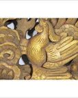 Antique Asian Ornate Temple Carving – Gilded Phoenix, Peony Bloom-2. Asian & Chinese Furniture, Art, Antiques, Vintage Home Décor for sale at FEA Home