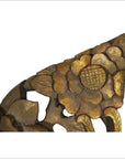 Antique Asian Ornate Temple Carving – Gilded Phoenix, Peony Bloom-3. Asian & Chinese Furniture, Art, Antiques, Vintage Home Décor for sale at FEA Home