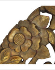 Antique Asian Ornate Temple Carving – Gilded Phoenix, Peony Bloom-4. Asian & Chinese Furniture, Art, Antiques, Vintage Home Décor for sale at FEA Home