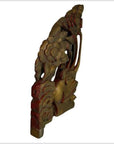 Antique Asian Ornate Temple Carving – Gilded Phoenix, Peony Bloom-6. Asian & Chinese Furniture, Art, Antiques, Vintage Home Décor for sale at FEA Home