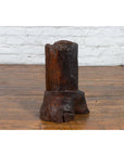 Antique Asian Teak Wood Folk Style Tree Trunk Planter Originally Used as Mortar-13. Asian & Chinese Furniture, Art, Antiques, Vintage Home Décor for sale at FEA Home