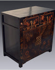 Antique Black Chinese Chinoiserie Cabinet-2. Asian & Chinese Furniture, Art, Antiques, Vintage Home Décor for sale at FEA Home