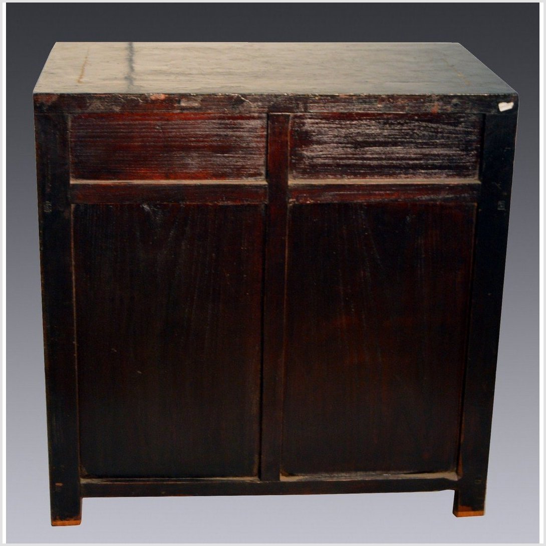 Antique Black Chinese Chinoiserie Cabinet-6. Asian & Chinese Furniture, Art, Antiques, Vintage Home Décor for sale at FEA Home